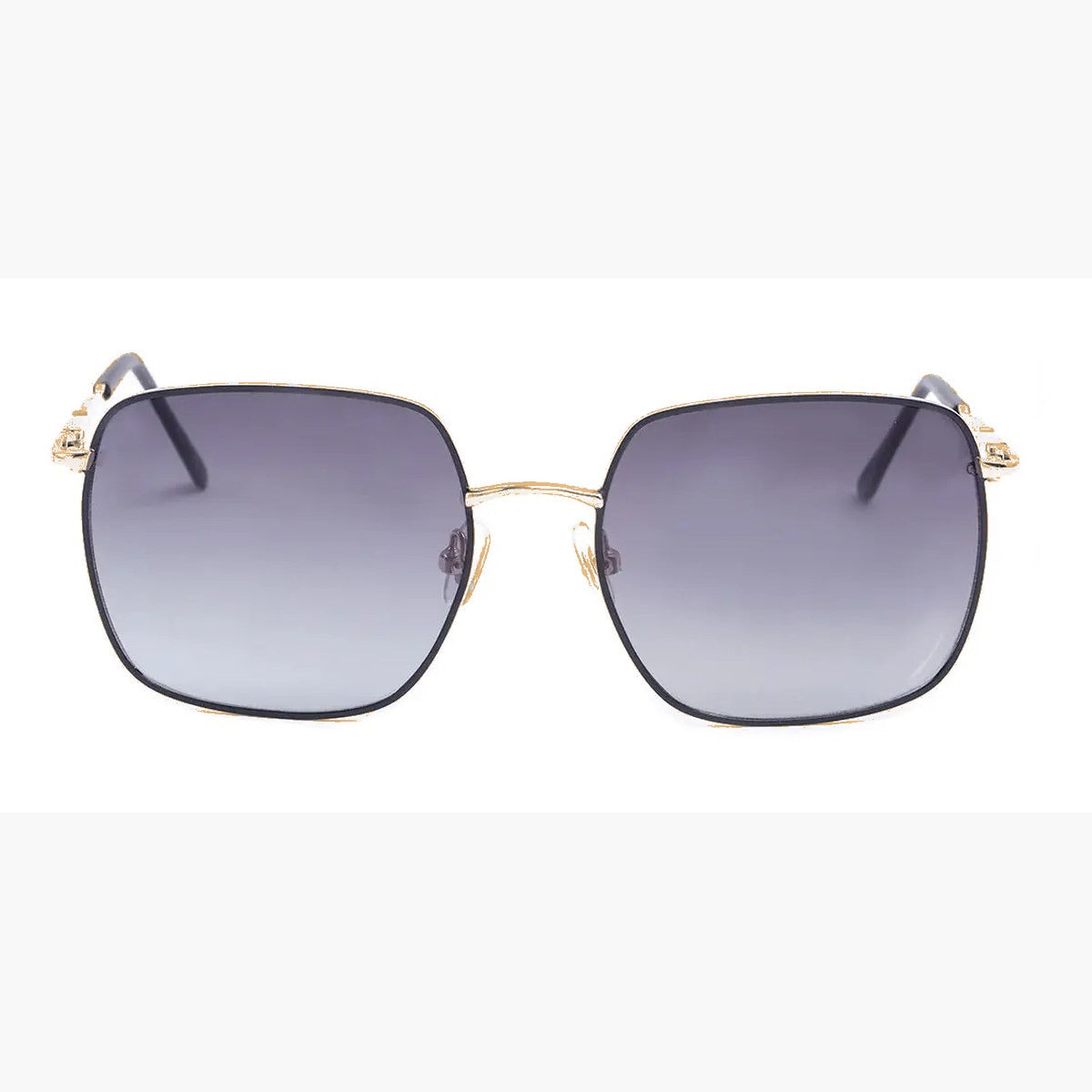Pierre Cardin 2116 unisex, armazon negro con metal dorado